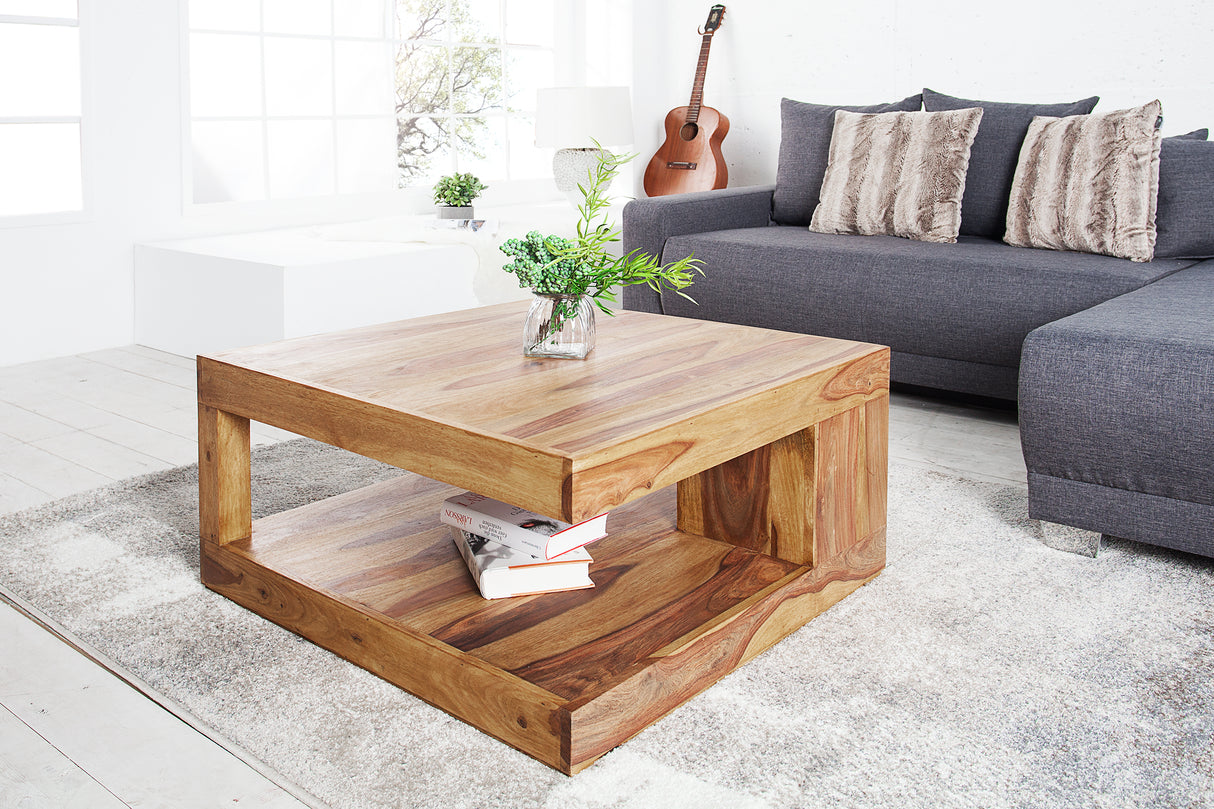 Couchtisch GIANT L 80x80cm Sheesham