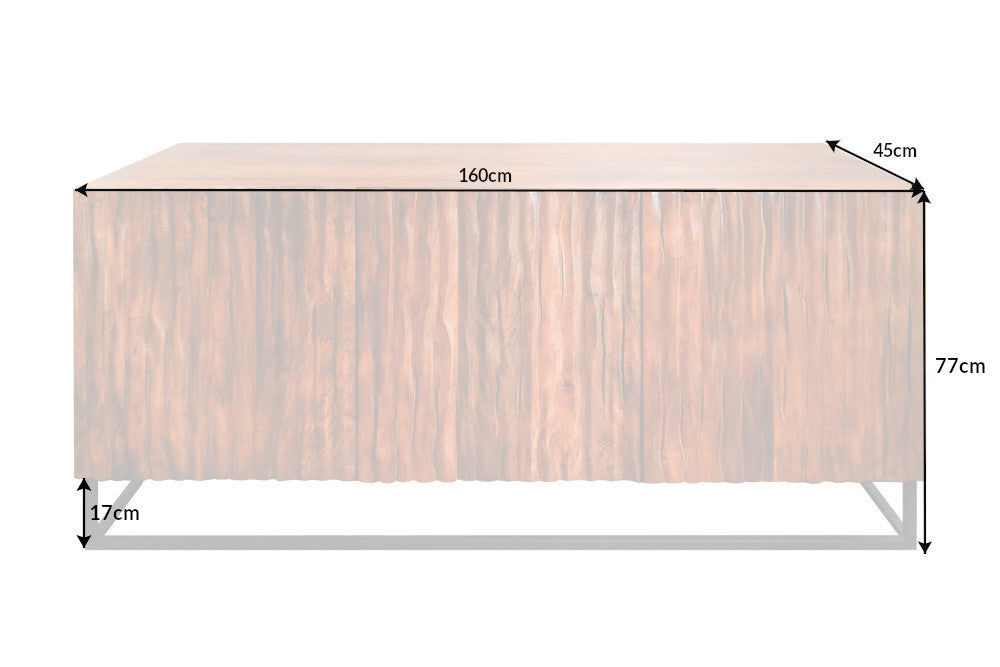 Sideboard AMAZONAS 160cm Mangoholz natur