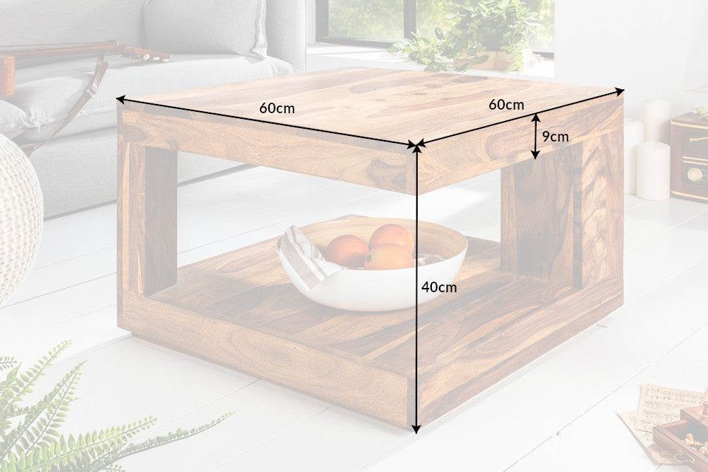 Coffee table GIANT M 60x60cm sheesham