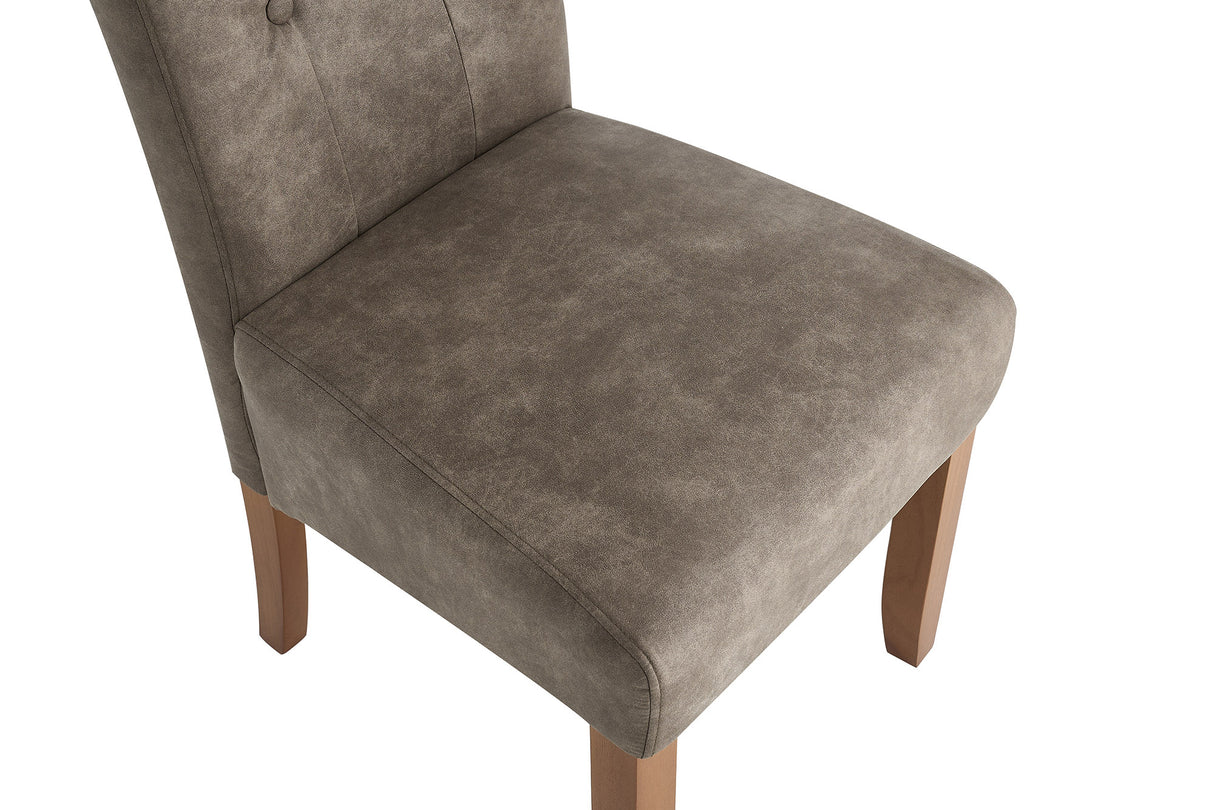 Sessel CASA mit Nackenrolle Mikrofaser taupe