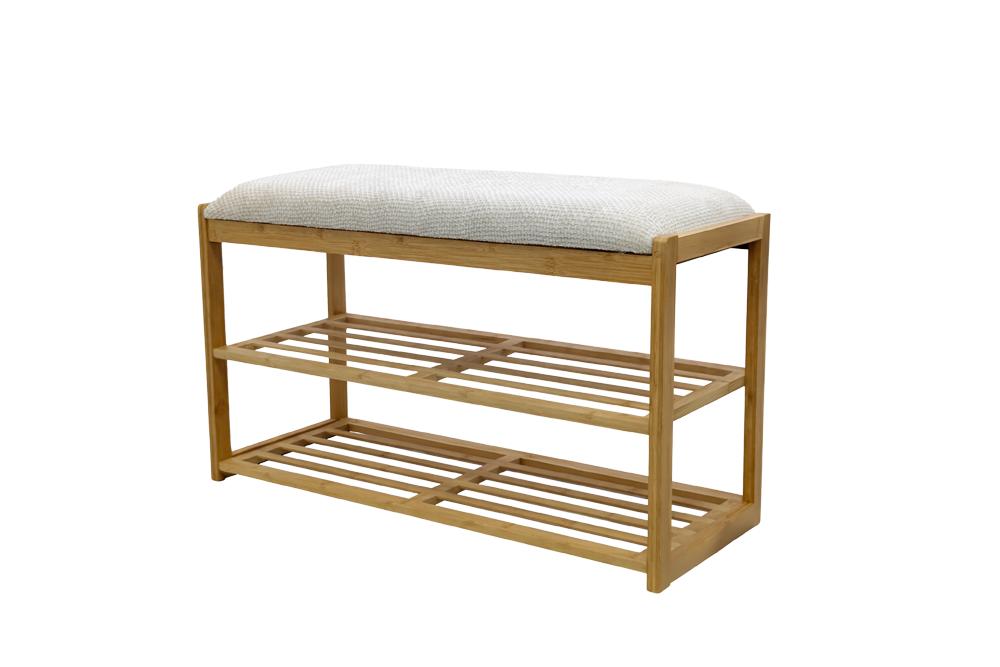 Shoeshelf ZEN-BO 80cm bamboo natural beige