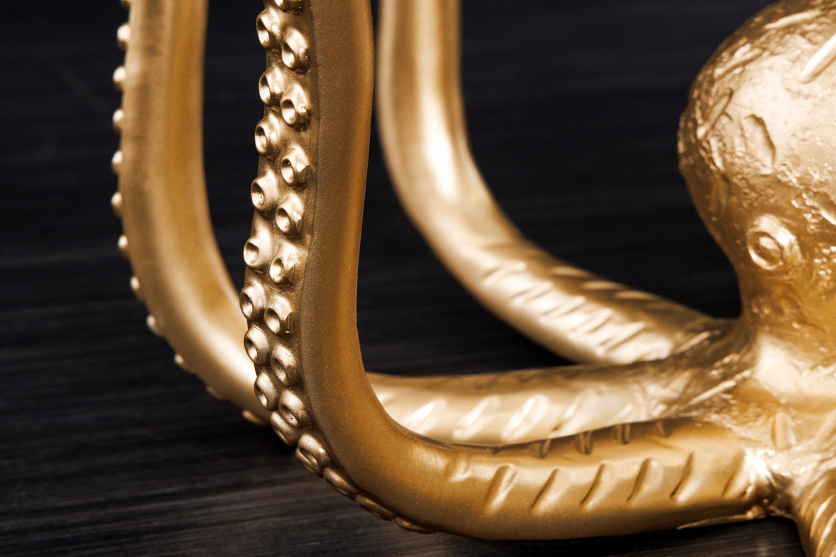 Beistelltisch OCTOPUS 50cm mit Lampe gold