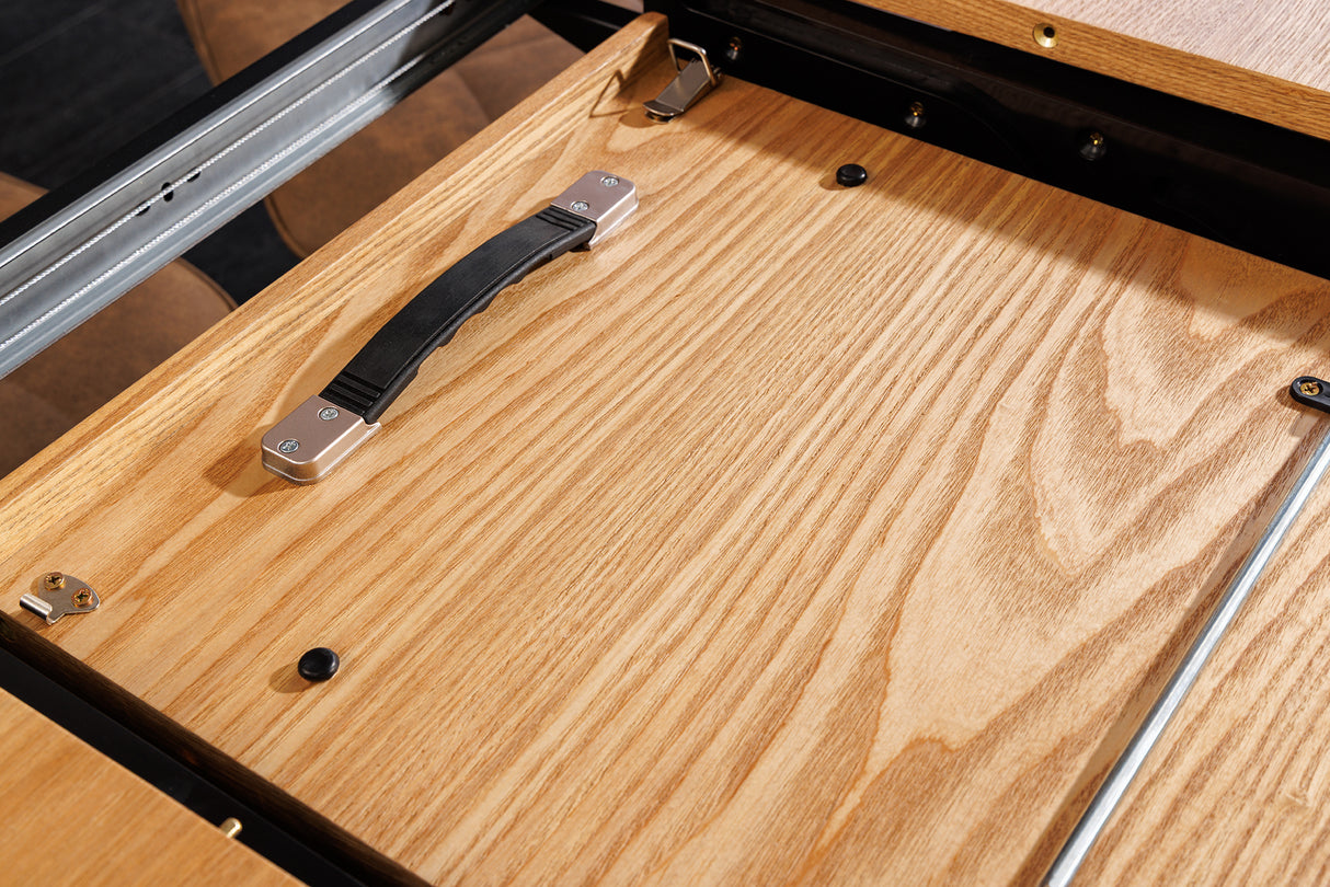 Dining table UNIQUE 160-200cm extendable oak wood verneered