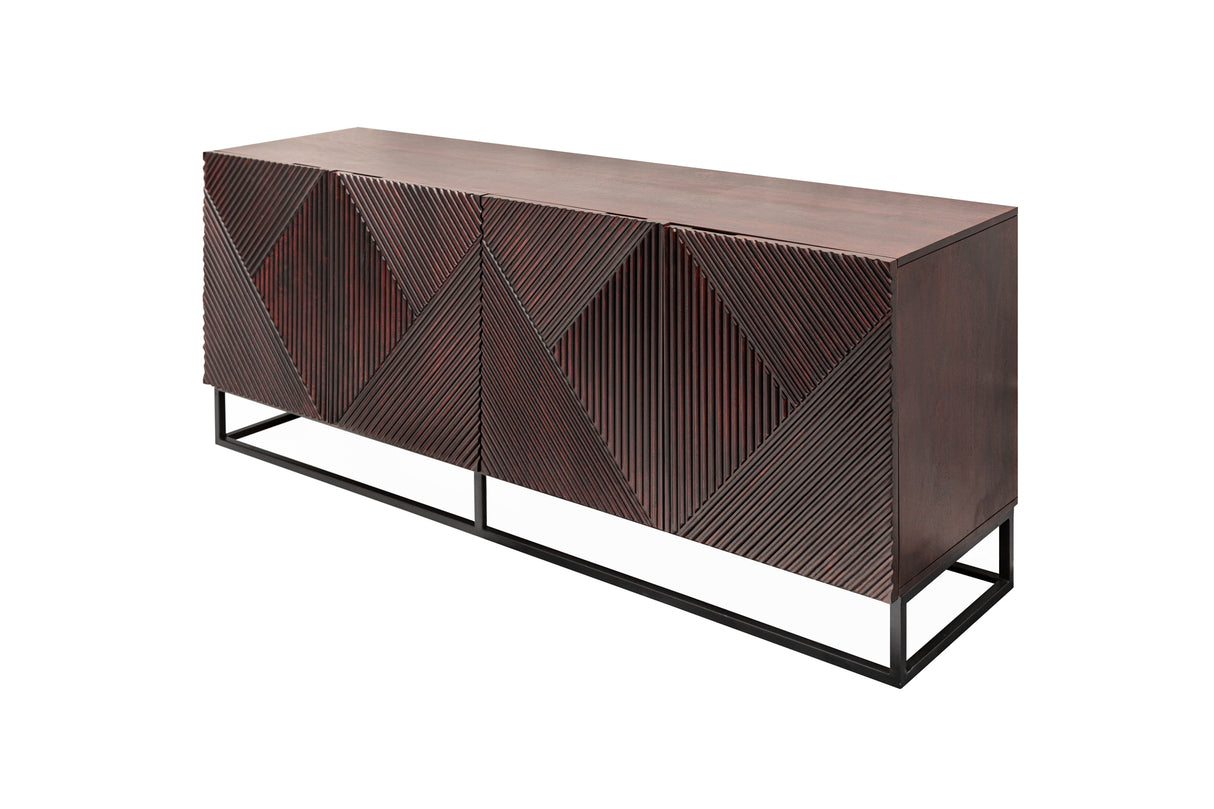 Sideboard CREATIVO180cm 3D mango brown