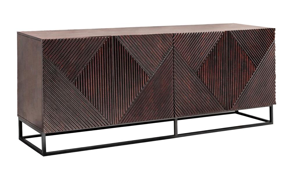 Sideboard CREATIVO180cm 3D mango brown