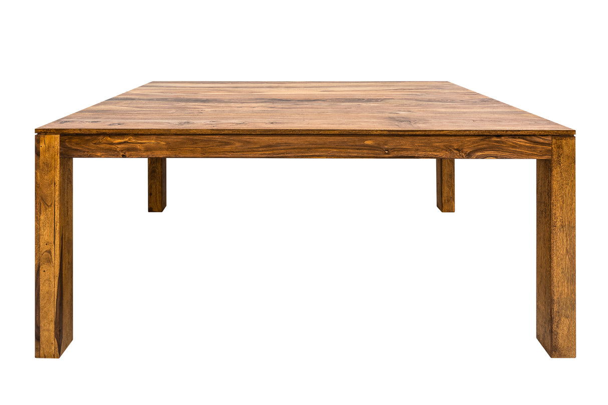 Dining table LAGOS 160-240cm w/ pegboards sheesham