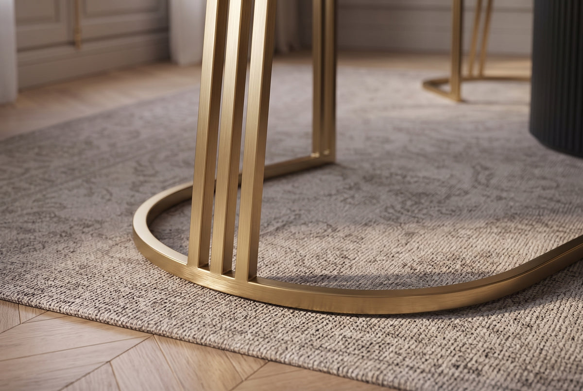 Chair EXTRAVAGANCIA w/ armrests beige champagne gold