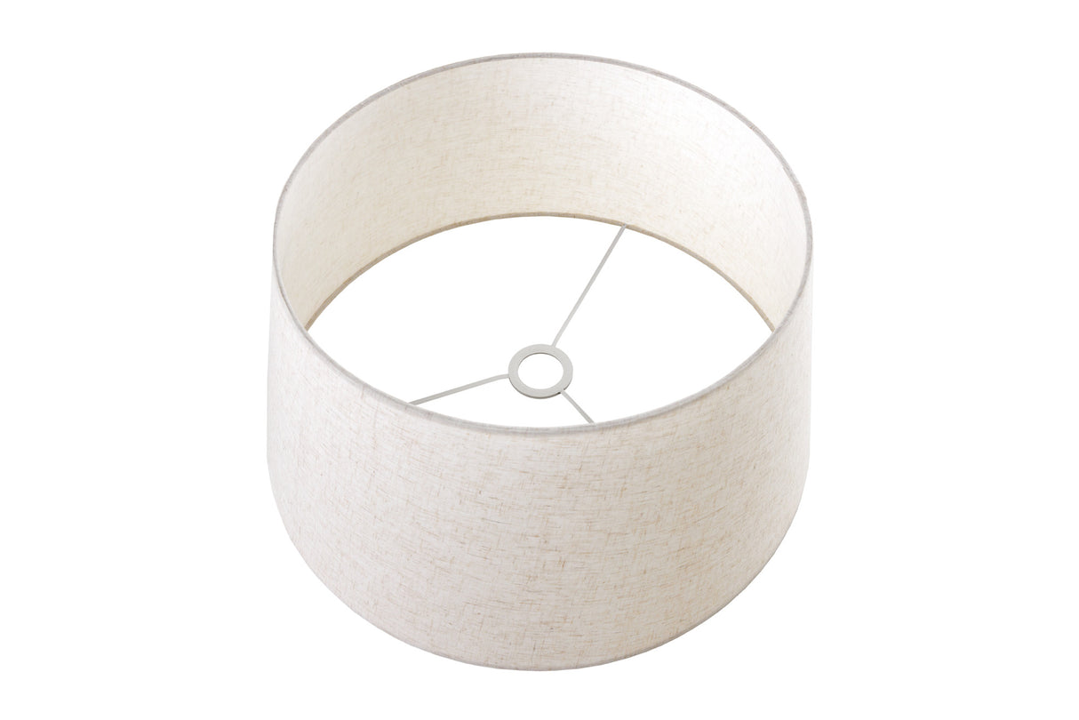 Lampenschirm 45x25x50cm kegelförmig Leinen natur für Stehlampe