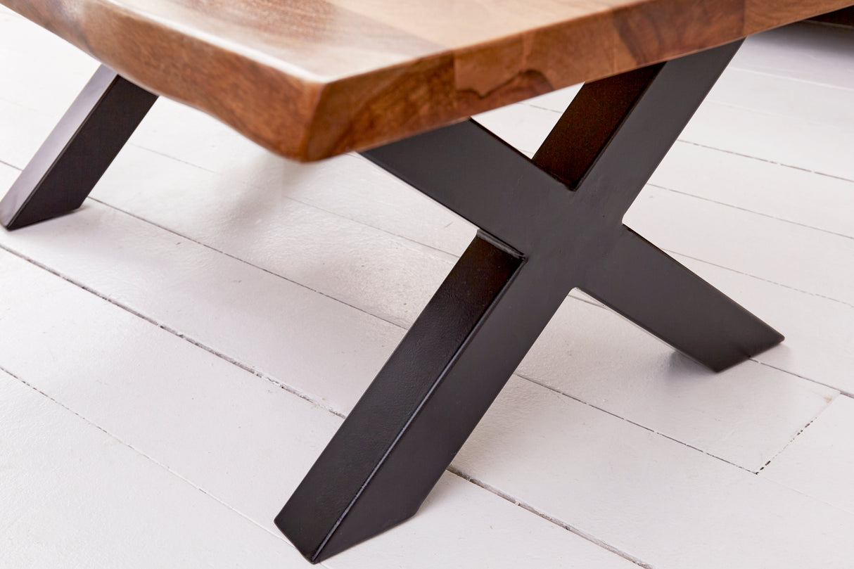 Coffee table AMAZONAS 110cm X-legs sheesham wood