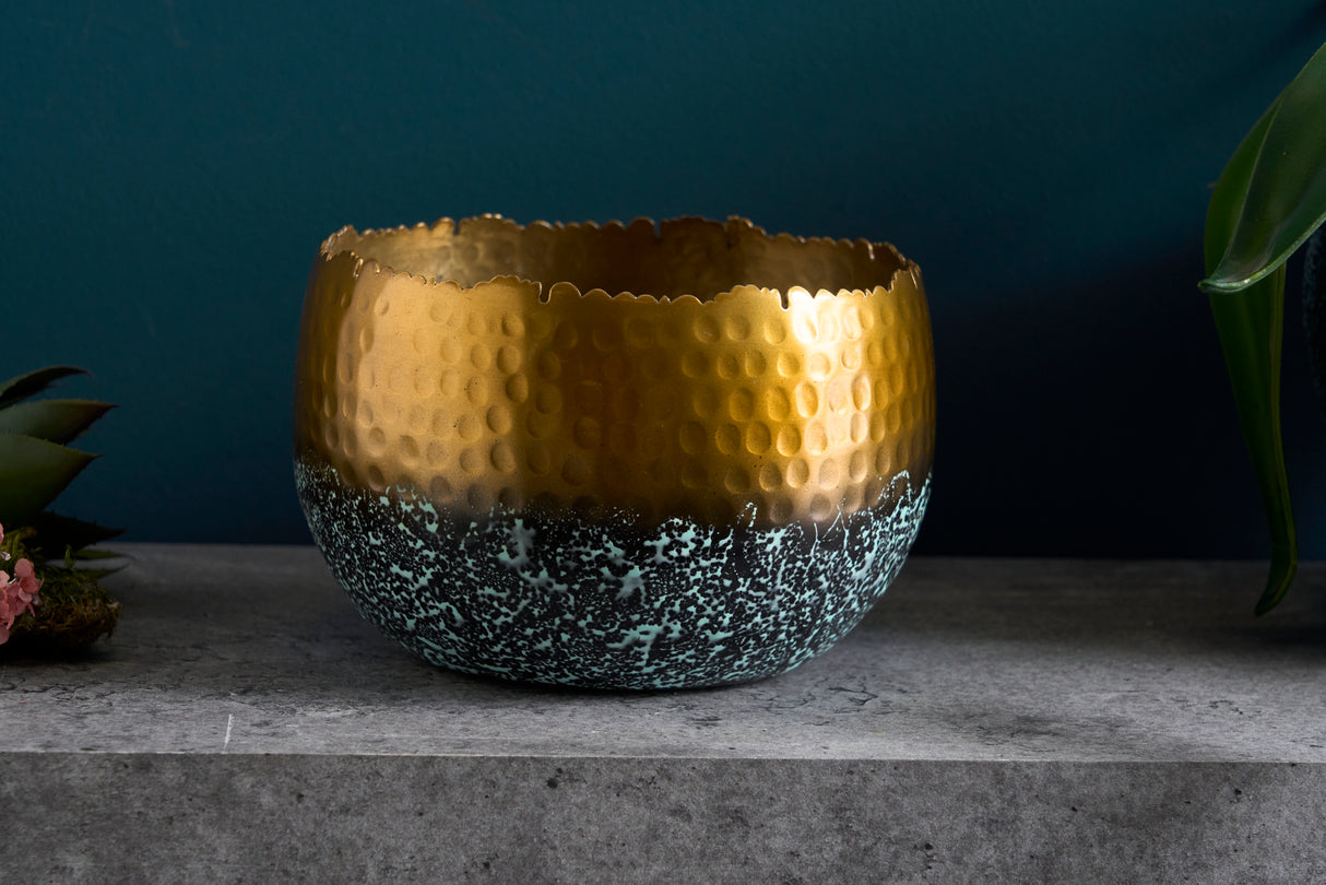 Bowl ORIENT 18cm gold with patina
