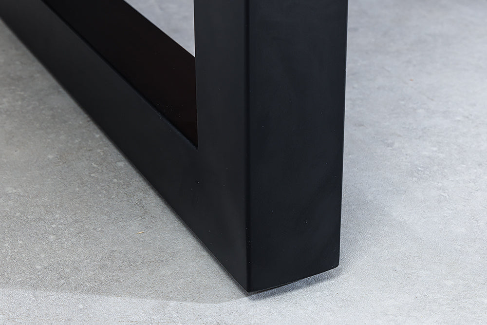 Dining table MOSAIK 120-160cm extendable recycled pine wood vintage brown