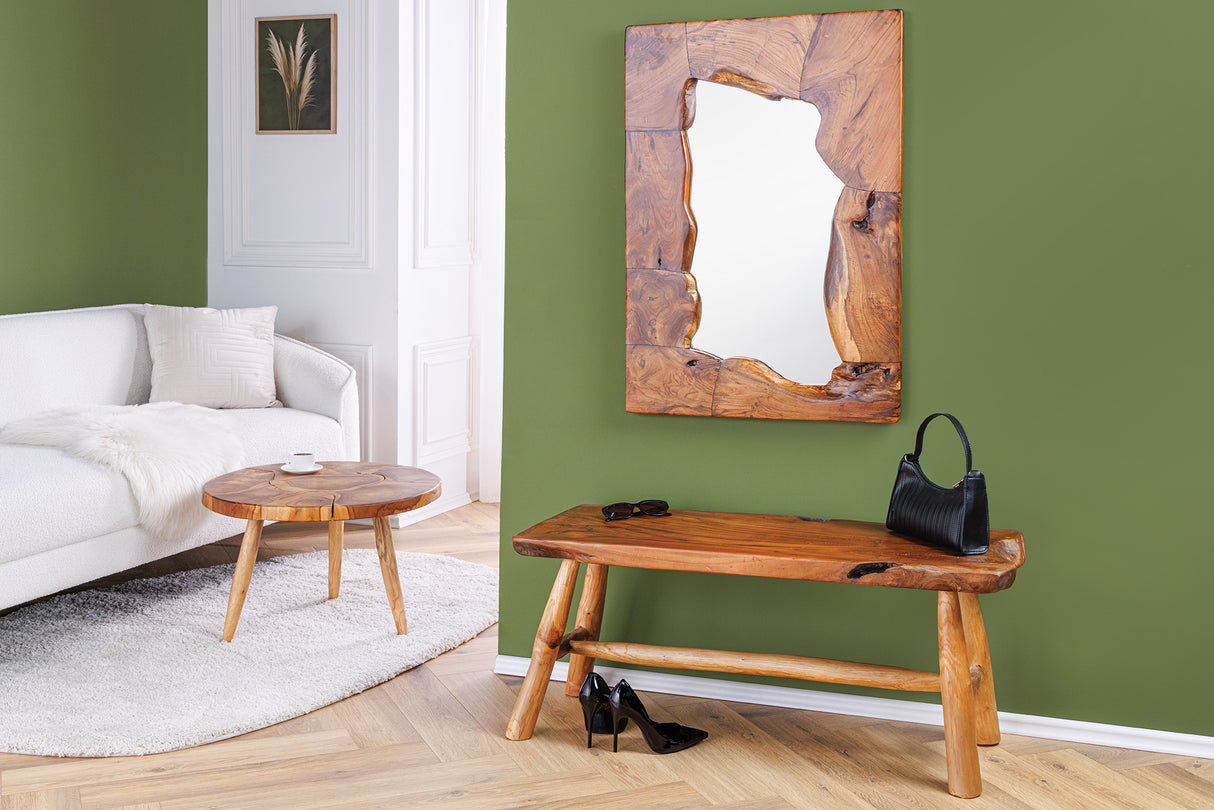 Coffee table MOSAIK Ø 60cm teak wood natural