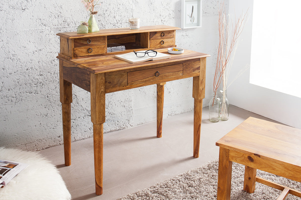 Davenport office desk HEMINGWAY 90cm sheesham