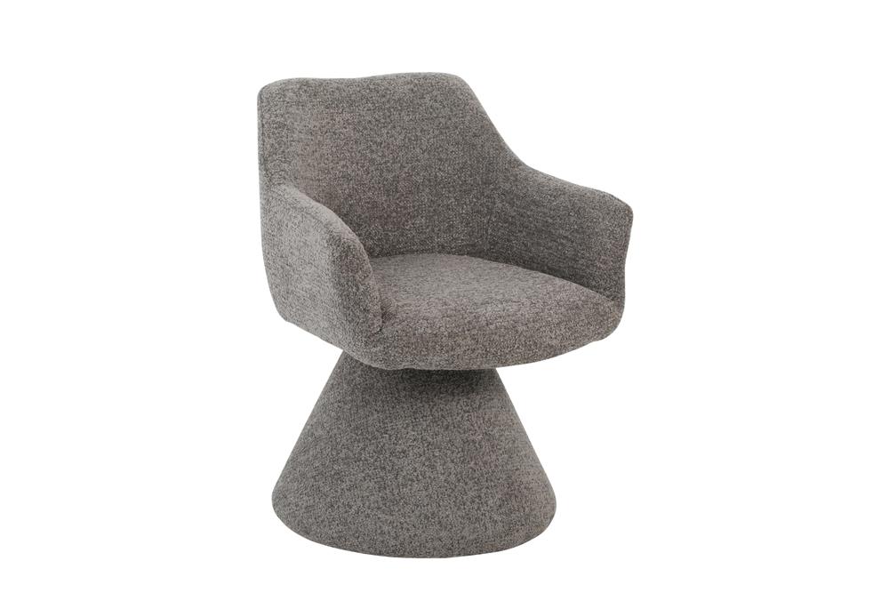 Drehsessel AMBIENTO 180° Auto-Return m. Armlehnen braun