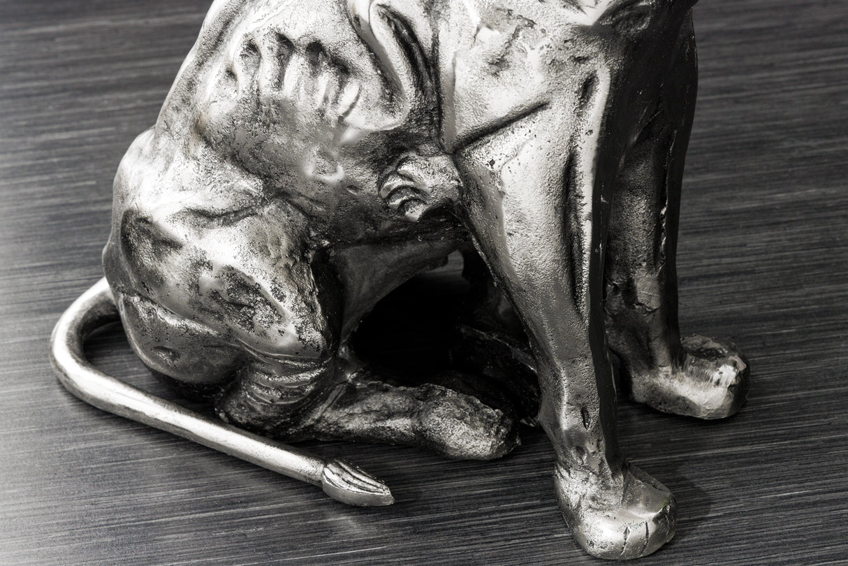 Beistelltisch WILDLIFE LION 60cm antik silber