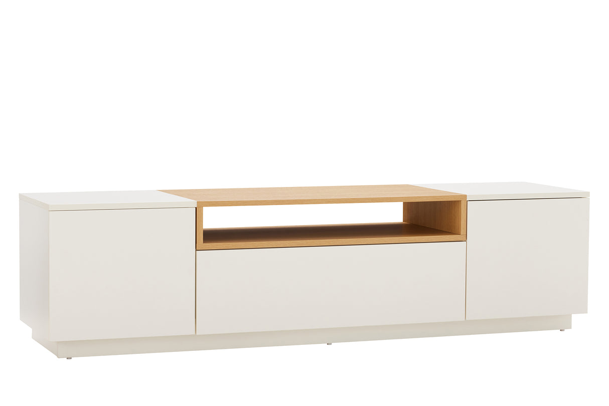 TV-Board LOFT 160cm white natural