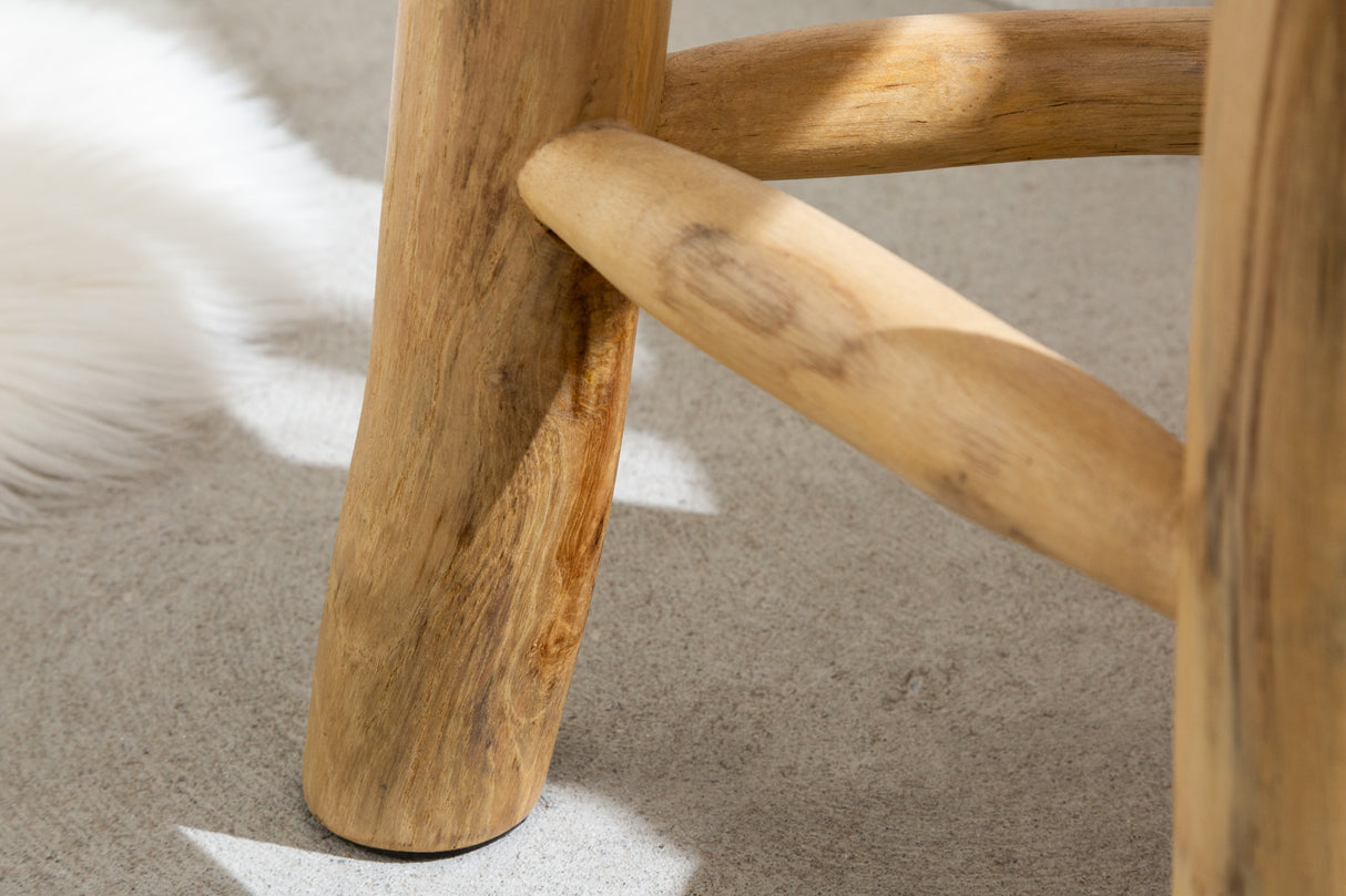 Stool BALI 45cm teak wood natural