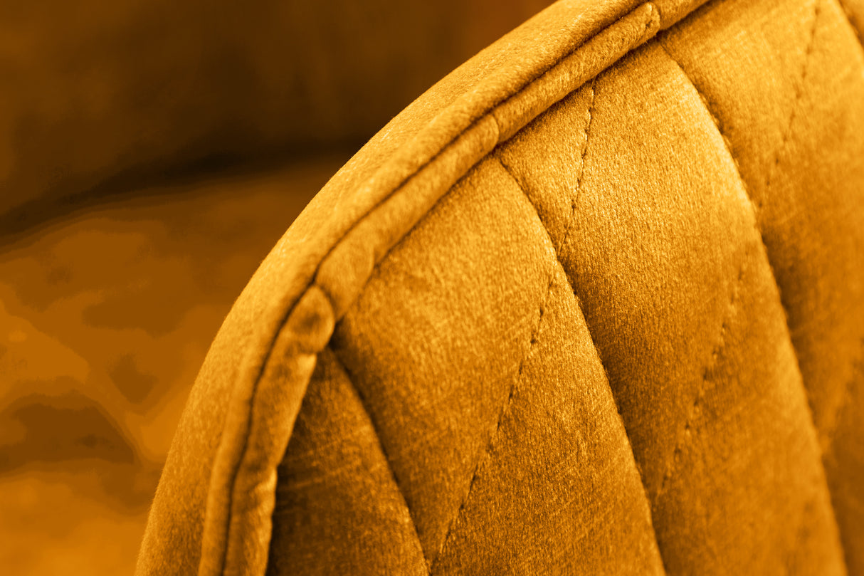 Bürostuhl EUPHORIA 47-56cm Samt senfgelb