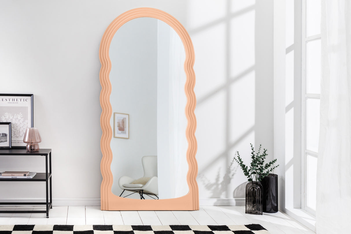 Wandspiegel WAVE 160cm apricot