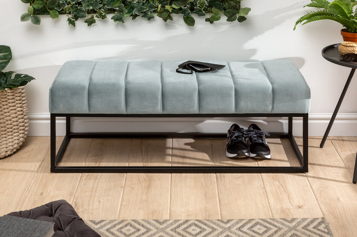 Bench PETIT BEAUTE 110cm velvet mint