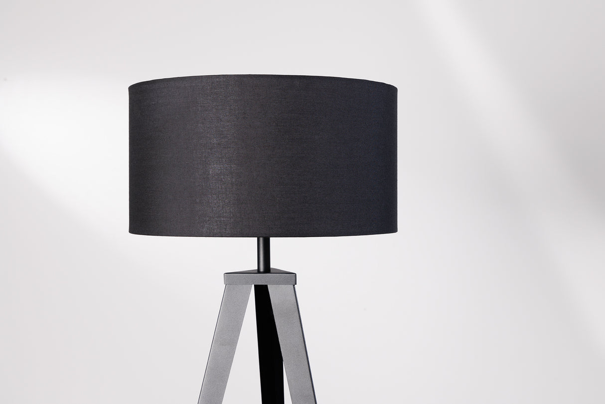 Lampenschirm 38x20x38cm schwarz für Tischlampe