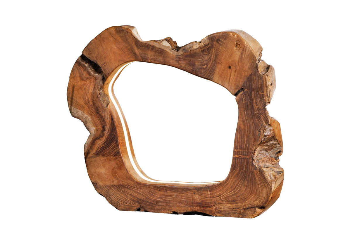 Table lamp ORGANIC ARTWORK 45cm LED stripes natural