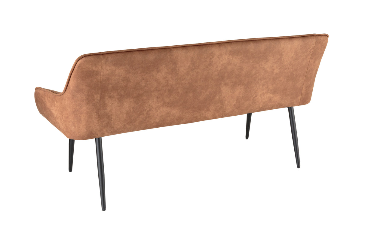 Sitzbank TURIN 160cm Mikrofaser braun