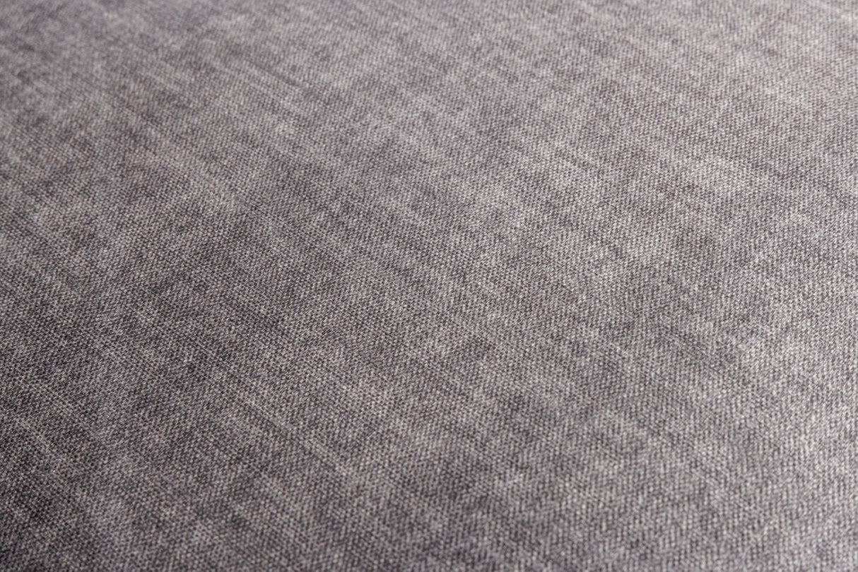 Corner sofa MANHATTAN 295cm w/ ottoman right velvet dark grey