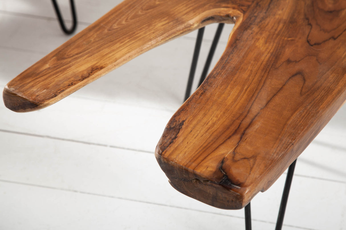 Coffee table WILD 100cm teak wood