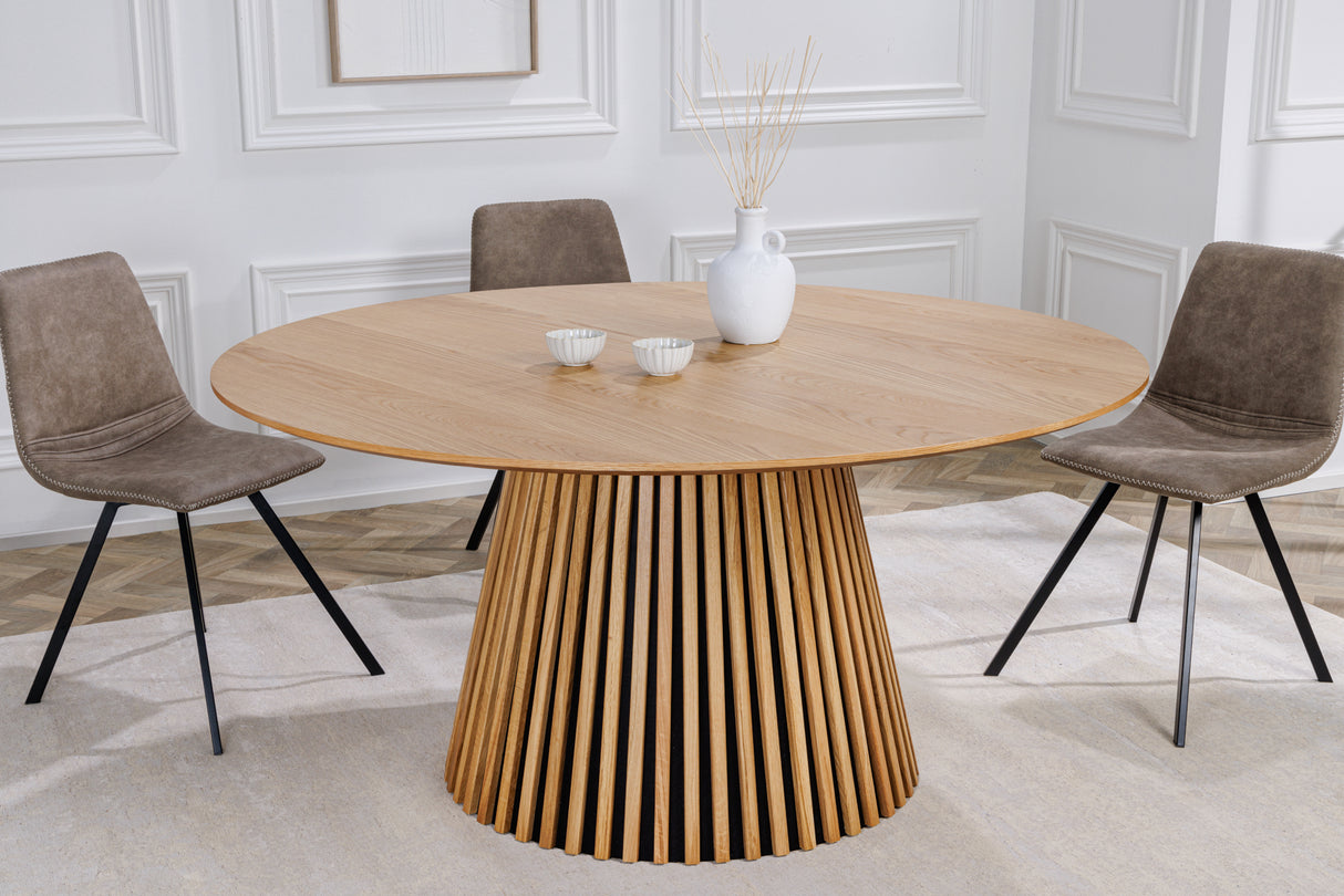 Dining table VALHALLA WOOD Ø 120cm round oak