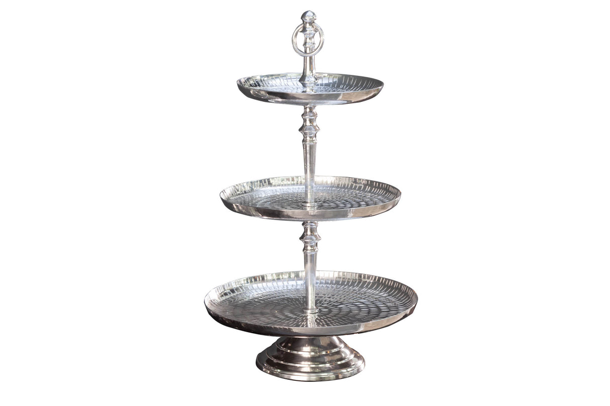 Etagere ORIENT 50cm 3 trays silver