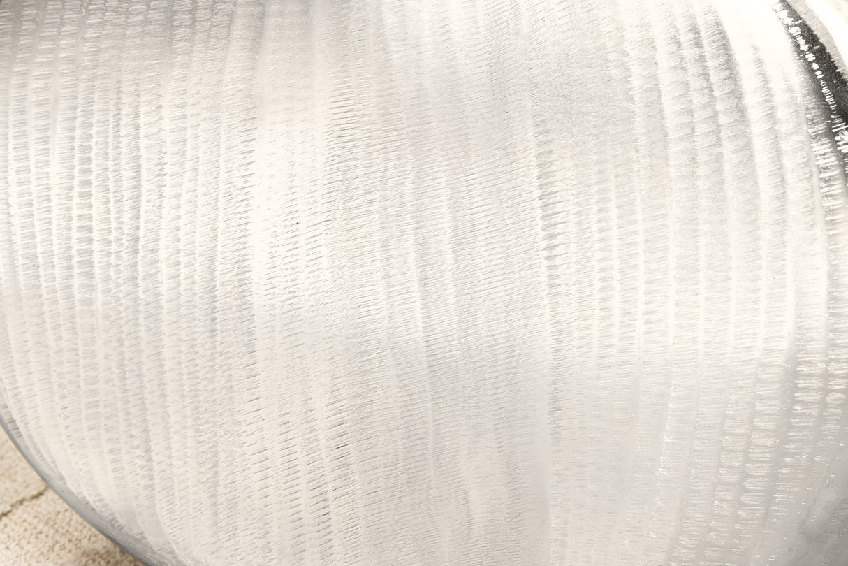 Vase ORIENT L 50cm Hammerschlageffekt silber