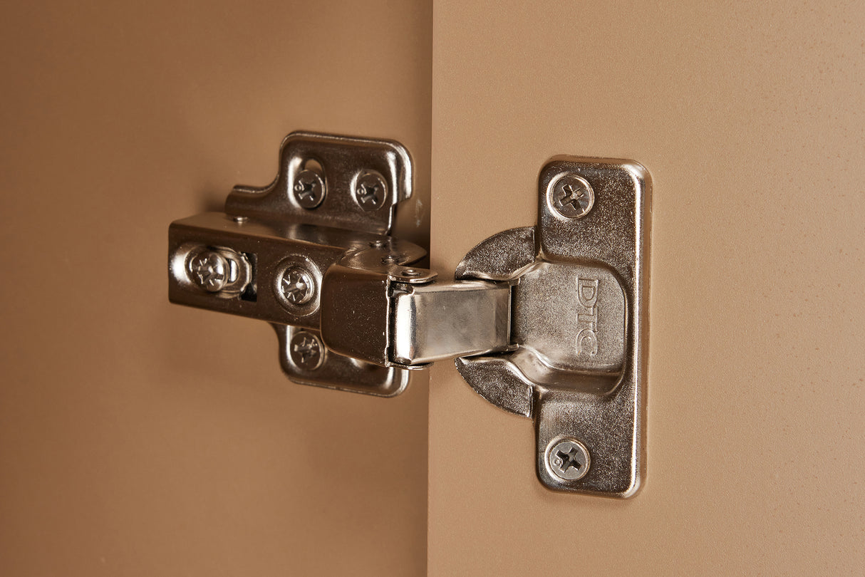 Highboard SAVOY 130cm 3D natural w/ travertine marble ceramic top