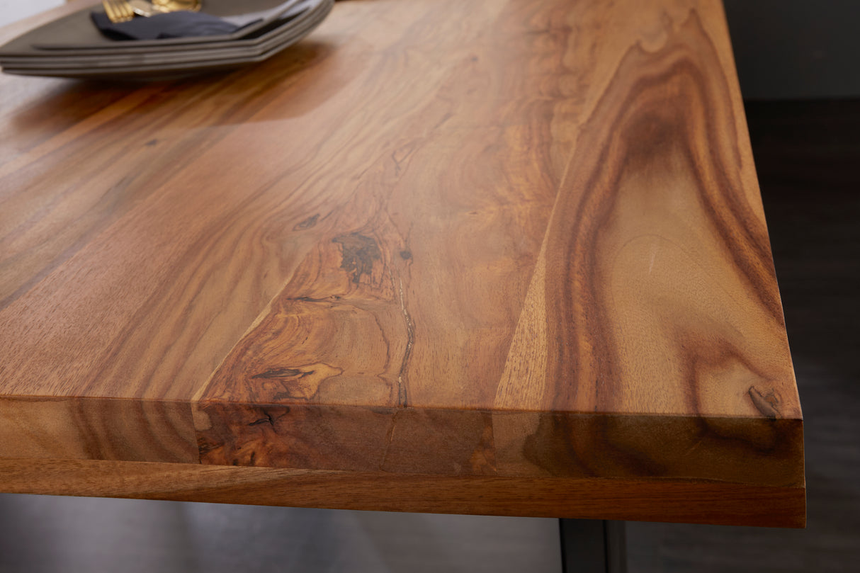 Dining table IRON CRAFT 160cm natural sheesham wood