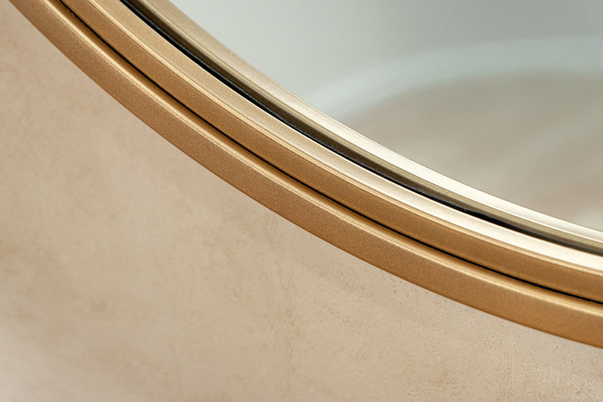 Wall mirror PORTRAIT 60cm gold iron handmade