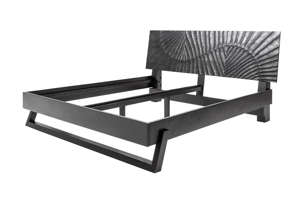 Bed SCORPION 180x200cm 3D mango wood black