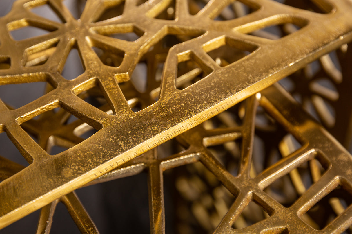 Coffee table ABSTRACT set of 2 gold