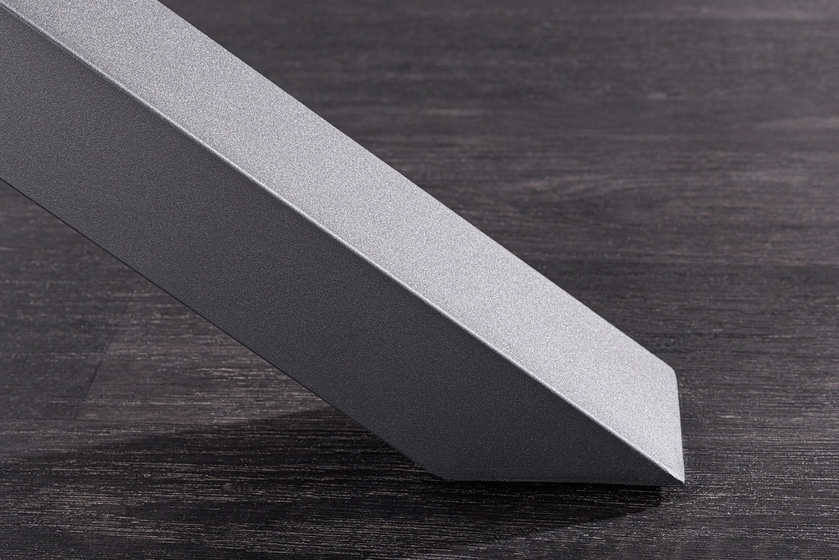 Dining table ETERNITY 160-200cm graphite grey ceramic with tempered glass