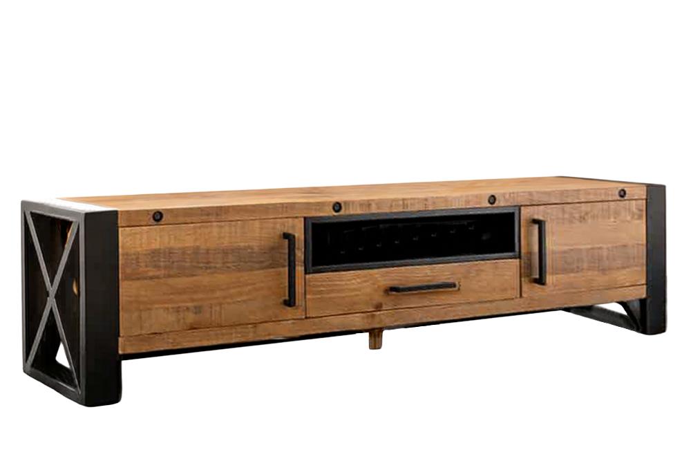 TV-Board THOR 200cm Kiefernholz natur