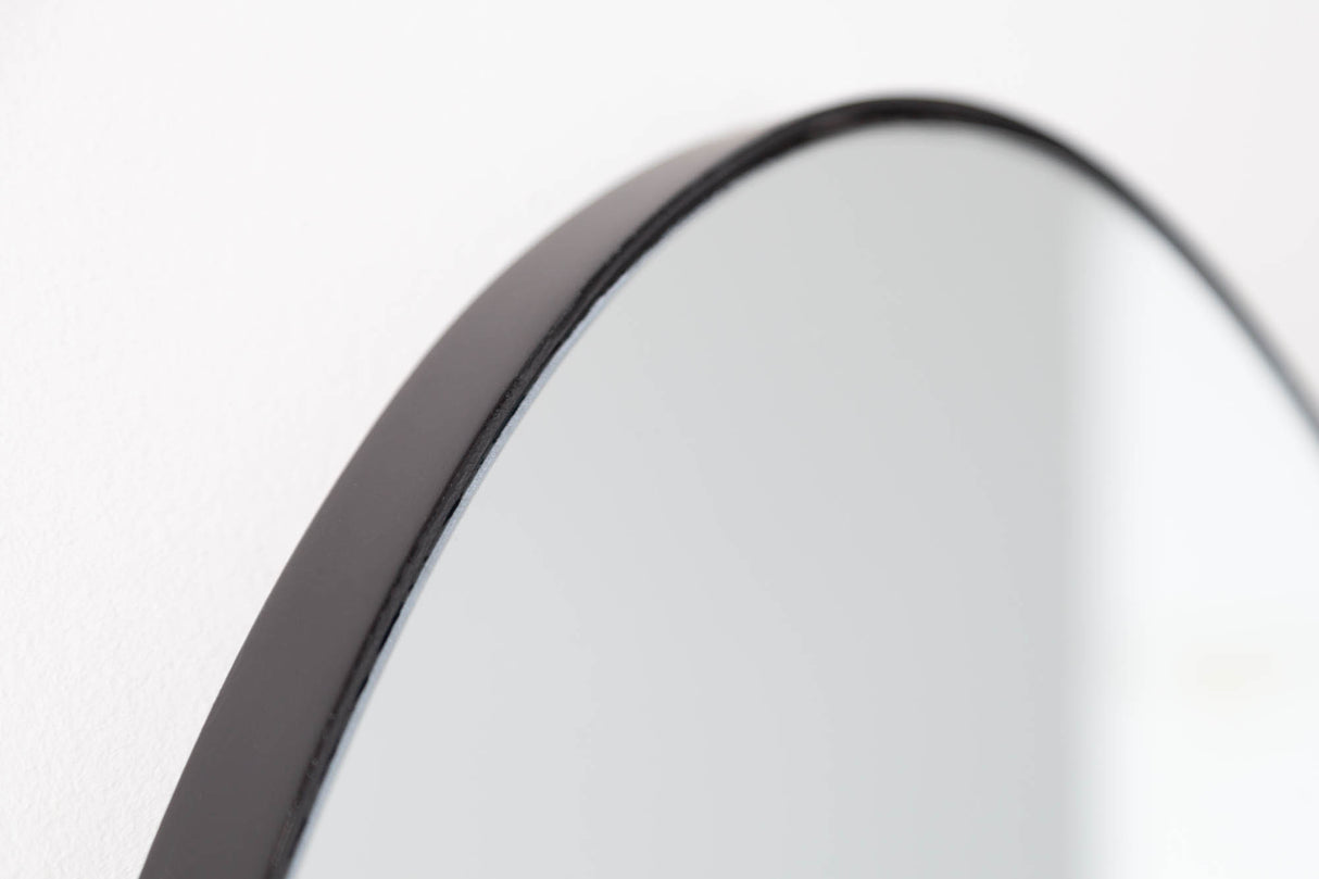 Wandspiegel NOEMI 90cm asymmetrisch Metall schwarz