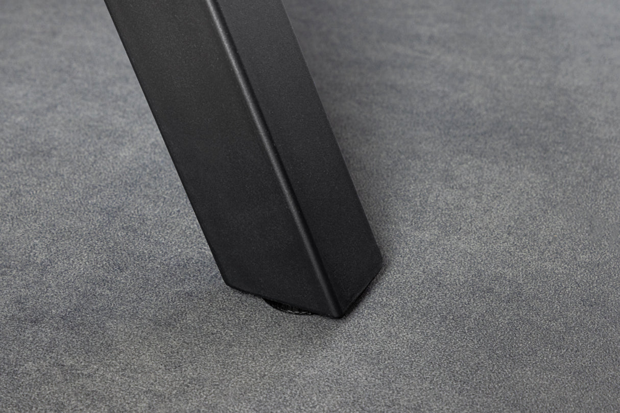 Bartisch WILD 120cm Tischplatte 40mm X-Beine Wildeicheoptik grau