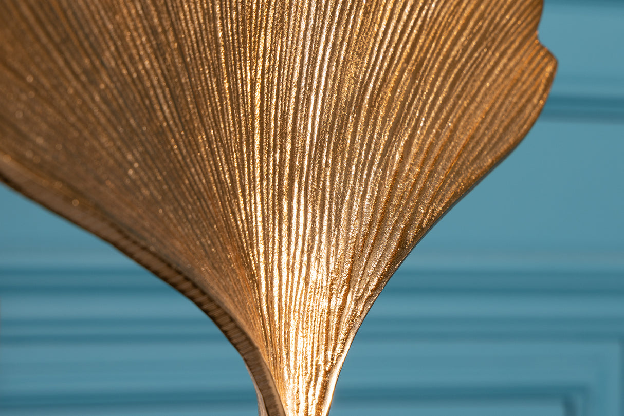Deration Skulptur GINKGOBLATT 44cm gold