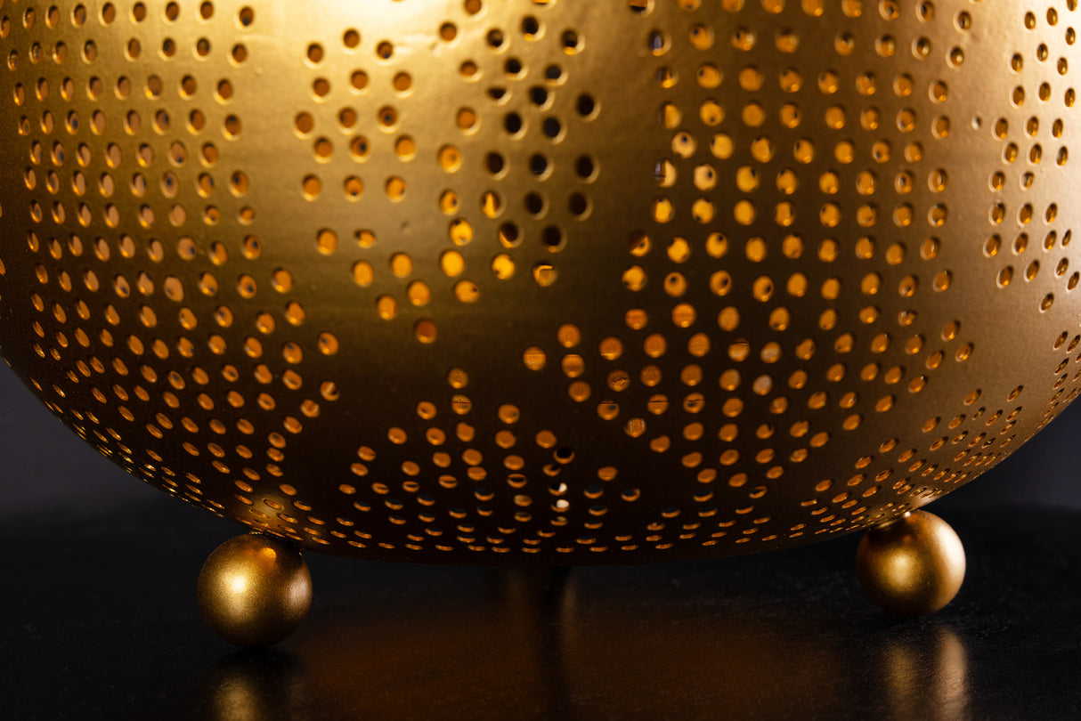 Floor lamp ORIENT LIVING 50cm iron w/ gold decor