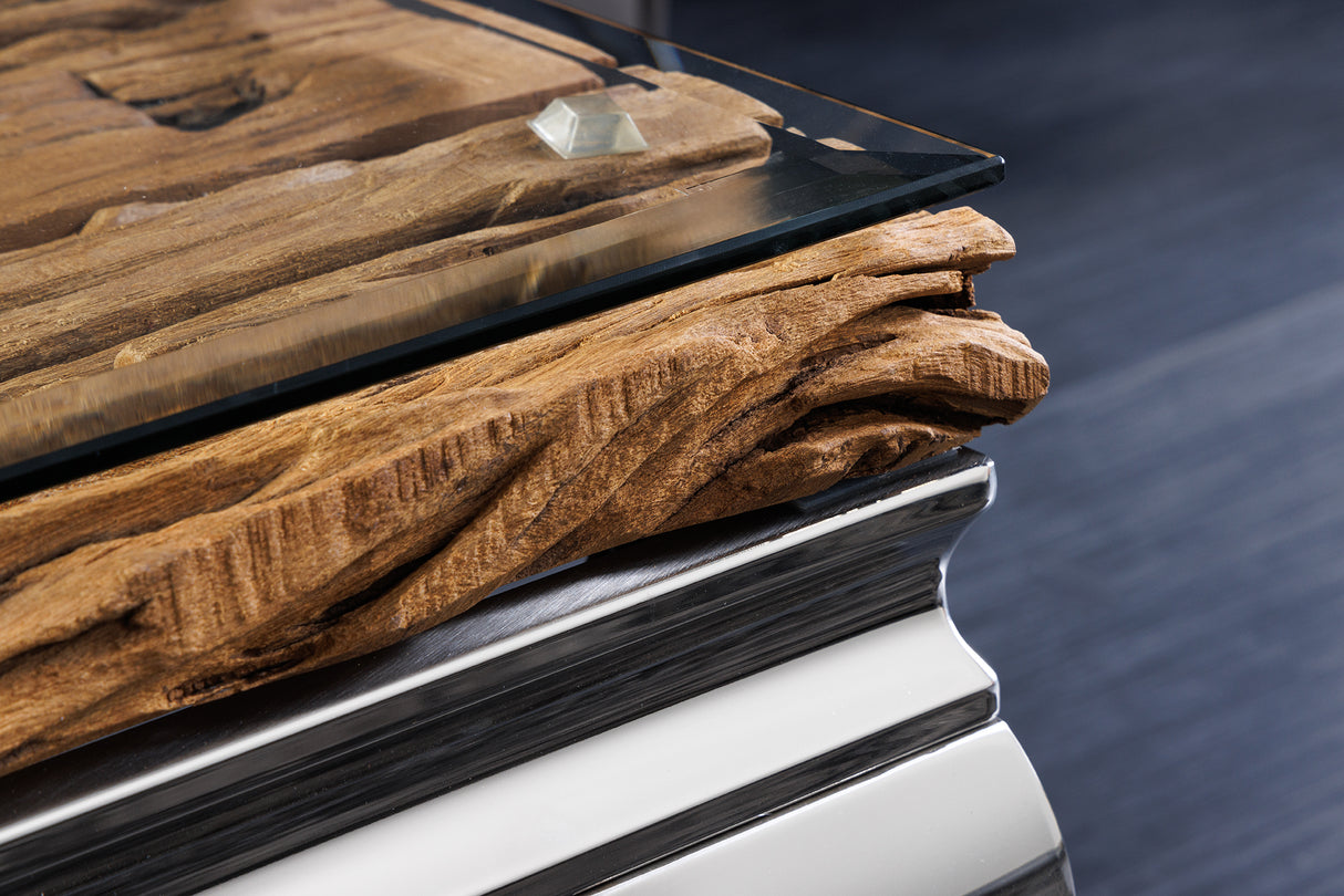 Couchtischplatte BARRACUDA 100x60cm Teakholz