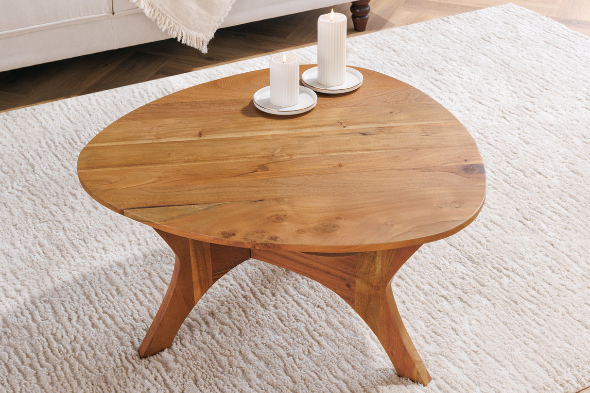 Couchtisch ARCHITECTURE 70cm Akazie Honig Finish