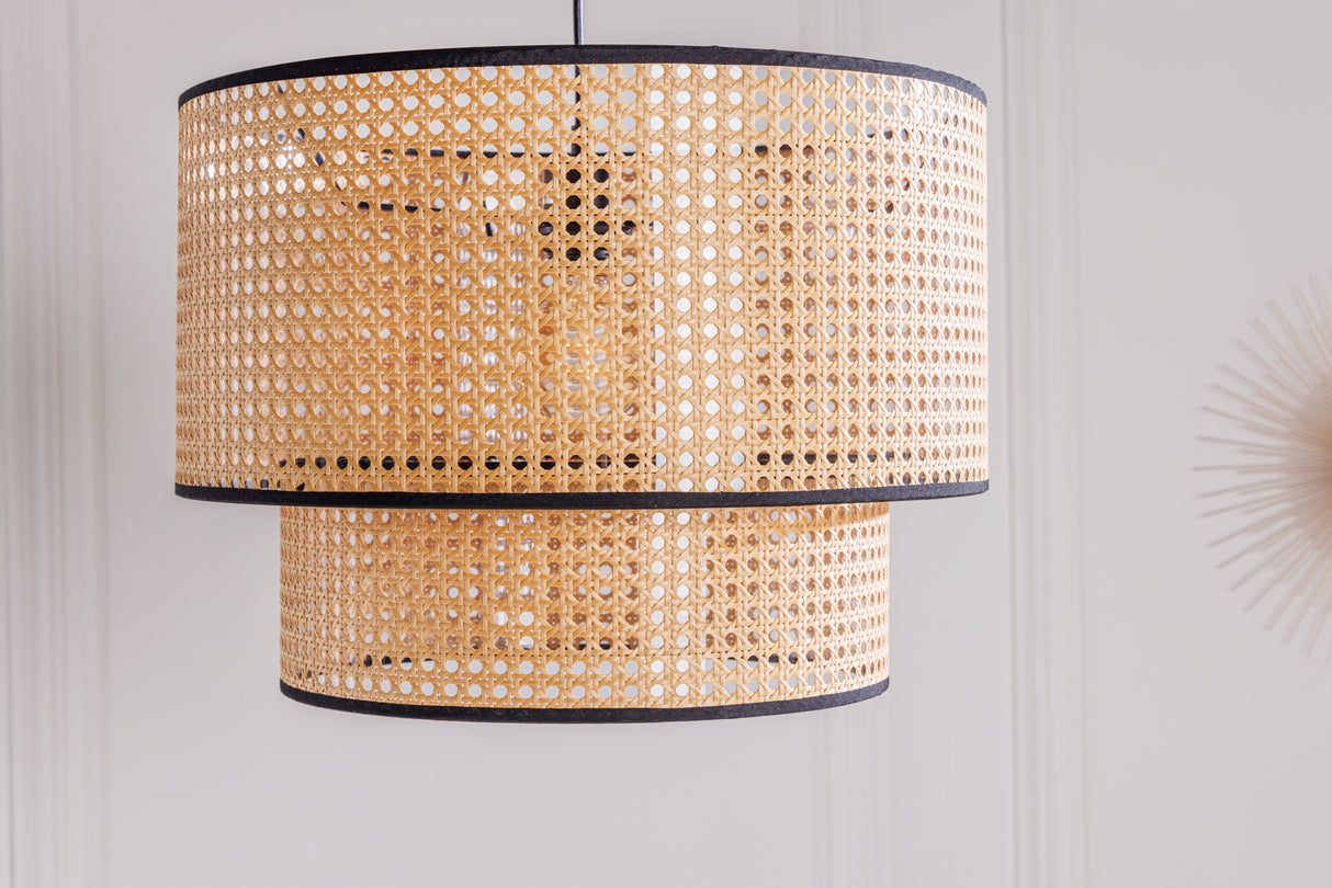 Pendant lamp WIENER GEFLECHT 45cm black edge
