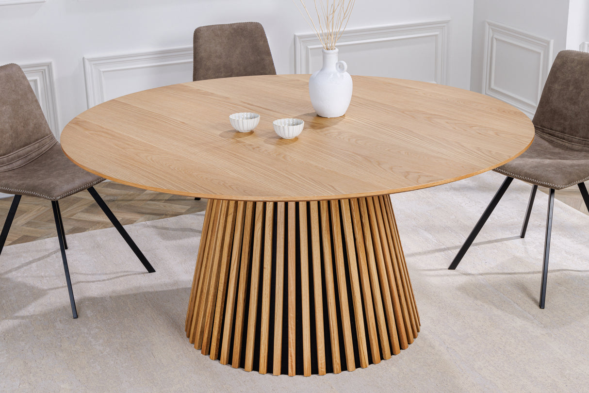 Dining table VALHALLA WOOD Ø 140cm round oak