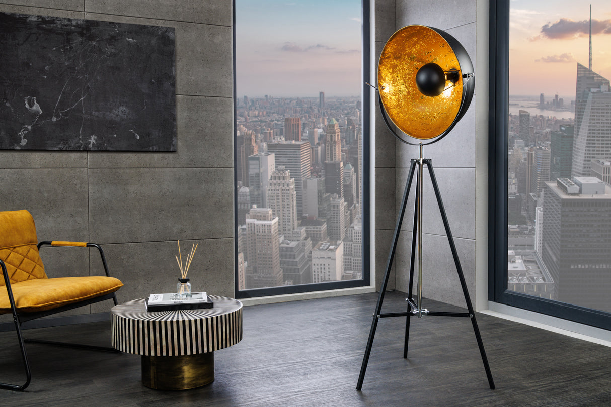 Stehleuchte BIG STUDIO 170cm schwarz gold