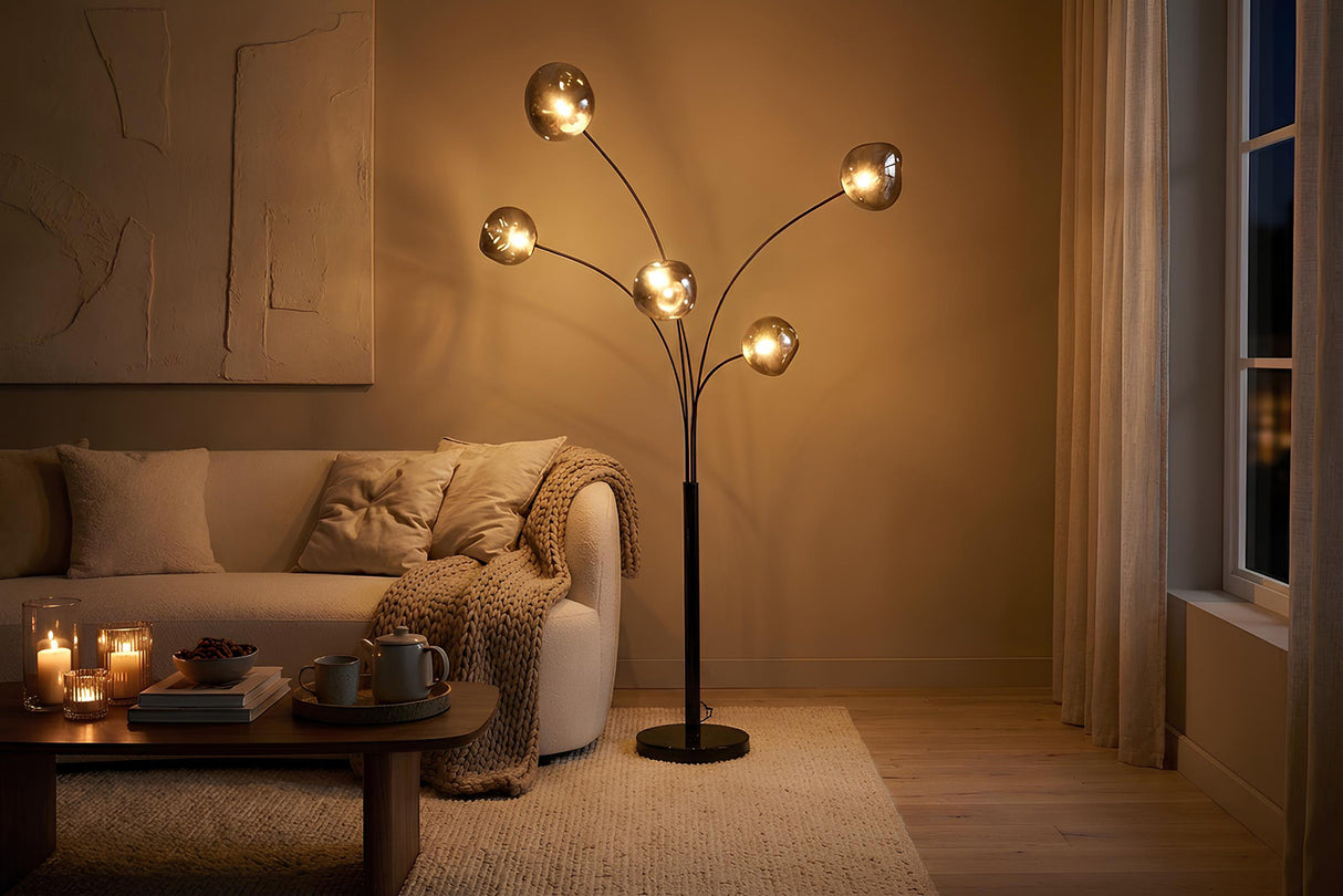 Floor lamp LIQUID DIAMOND smoke 200cm