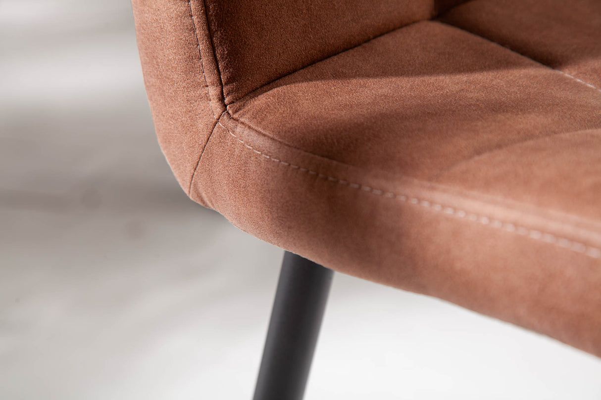 Chair MODENA microfibre vintage brown